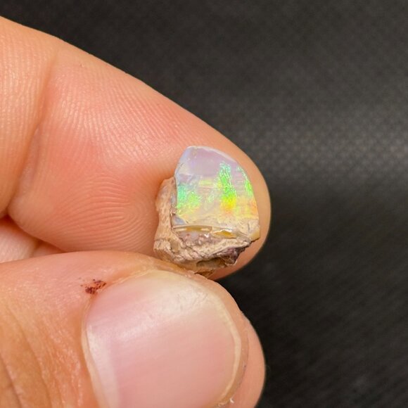 Polished Rolling Colored Lighthouse Ethiopian Jelly Opal Collectible Specimen - Picture 9 of 10